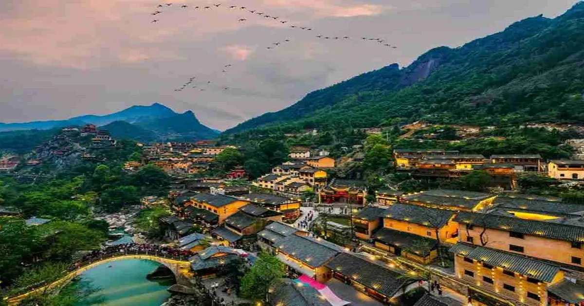 China Shanghai Shang Rao Wangxiangu - ทัวร์จีน เซี่ยงไฮ้  ซ่างเหรา หุบเขาเทวดา ล่องเรือ นั่งรถไฟความเร็วสูง ขึ้นกระเช้า ชมวิวทั้งกลางวันและกลางคืน (ไม่ลงร้าน)