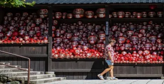 Japan Osaka Kyoto Katsuoji Temple - ทัวร์ญี่ปุ่น โอซาก้า เกียวโต เที่ยวชมวัดคัตสึโอจิ ดารุมะ