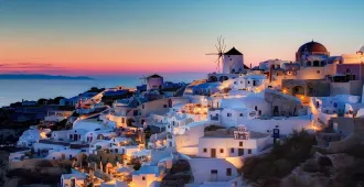 Greece Santorini Mykonos - ทัวร์กรีซ ซานโตรินี มิโคนอส ชมวิวทะเลอีเจียนและพระอาทิตย์อัสดง