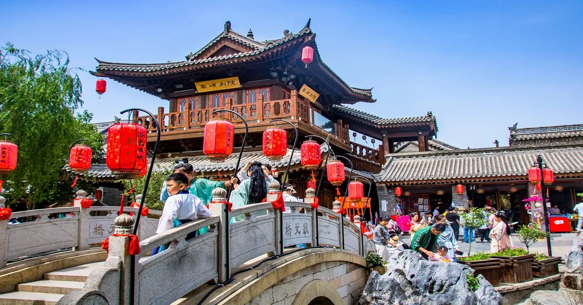 China Xi-an Yuncheng Luoyi Ancient City - ทัวร์จีน ซีอาน หยุ่นเฉิง เที่ยวชมเมืองโบราณลั่วอี้ (ไม่ลงร้าน)