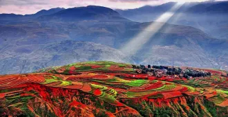 China Kunming Dongchuan - ทัวร์จีน คุนหมิง เที่ยวชมแผ่นดินสีแดง ตงชวน (ลงร้าน)