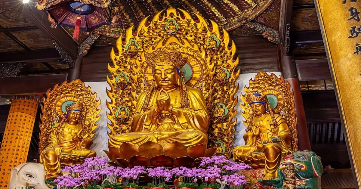 China Shanghai Longhua Temple Tian An 1000 Trees - ทัวร์จีน เซี่ยงไฮ้ มู 3 วัด เสริมดวงชีวิตให้ปัง อาคารพันต้นไม้ วิวไว่ทานสุดอลังการ  (ไม่ลงร้าน)