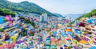 South Korea Busan Gamcheon Culture Village - ทัวร์เกาหลีใต้ ปูซาน ชมหมู่บ้านวัฒนธรรมคัมชอนและชายหาดแฮอุนแด (อิสระ 1 วัน)