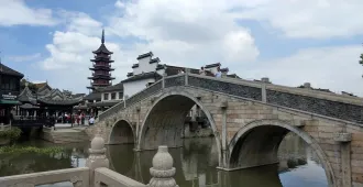 China Shanghai Wuxi Tian An 1000 Tree - ทัวร์จีน เซี่ยงไฮ้ อู๋ซี หมู่บ้านโบราณเฉียนเติง หอไข่มุก (ลงร้าน)