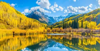 China Chengdu Jiuzhaigou Bipenggou Siguniangshan - ทัวร์จีน เฉิงตู จิ่วจ้ายโกว ปี้เผิงโกว ชมใบไม้เปลี่ยนสี อุทยานภูเขาสี่ดรุณี (ไม่ลงร้าน)