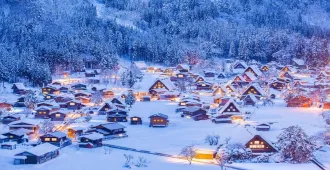 Japan Osaka Kyoto Nagoya Takayama Nabana No Sato Illumination New Year - ทัวร์ญี่ปุ่น ซุปตาร์ โอซาก้า เกียวโต นาโกย่า ทาคายาม่า ข้ามปี บุกญี่ปุ่นตลุยหิมะ หมู่บ้านนาบานะ โนะ ซาโตะ