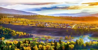 China Xinjiang Kanas Puerjin Jia Teng Yi Calamai autumn - ทัวร์จีน ซินเจียงเหนือ คานาสือ ปู้เอ่อร์จิน เจียเติงยี่ เคอลามาอี้  ใบไม้เปลี่ยนสี (ไม่ลงร้าน)