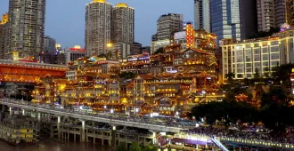 China Chongqing Wulong - ทัวร์จีน ฉงชิ่ง อู่หลง สัมผัสประการณ์แปลกนั่งรถไฟทะลุตึก