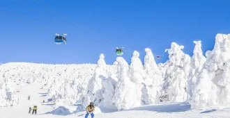 Japan Sendai Yamagata Iwate Ski Winter - ทัวร์ญี่ปุ่น เซนได ยามากาตะ อิวาเตะ กิจกรรมลานสกีเทือกเขาซาโอะและนั่งกระเช้าชมปีศาจหิมะ 
