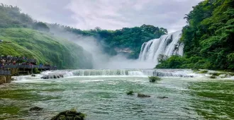 China Guiyang Huangguoshu Waterfall - ทัวร์จีน กุ้ยหยาง ชมน้ำตกหวงกั่วซู่ หมู่บ้านแม้วซีเจียง (ไม่ลงร้าน)