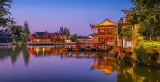 China Shanghai - ทัวร์จีน เซี่ยงไฮ้ ตลาดน้ำจูเจียเจี่ยว ล่องเรือ (ไม่ลงร้าน)