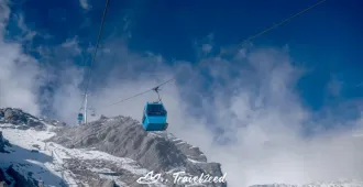 China Kunming Jiaozi Snow Mountain - ทัวร์จีน คุนหมิง นั่งกระเช้าขึ้นภูเขาหิมะเจี้ยวจื่อและแวะชมสวนสตอเบอร์รี่  (ไม่ลงร้าน) 