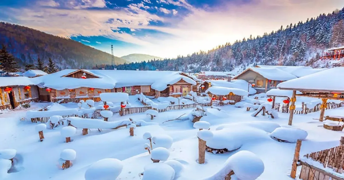 China Harbin Snow Town Harbin International Ice and Snow Festival - ทัวร์จีน ฮาร์บิน หมู่บ้านหิมะ เทศกาลแกะสลักน้ำแข็ง (ไม่ลงร้าน)