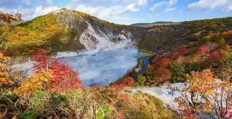 Japan Autumn Vibes Hokkaido Sapporo Jozankei Noboribetsu Otaru - ทัวร์ญี่ปุ่น ฮอกไกโด ซัปโปโร โจซังเค โนโบริเบทสึ โอตารุ นั่งกระเช้าชมวิวภูเขาอุสุซัง ชมหมีสีน้ำตาลที่สวนโซวะชินซัง ใบไม้เปลี่ยนสี