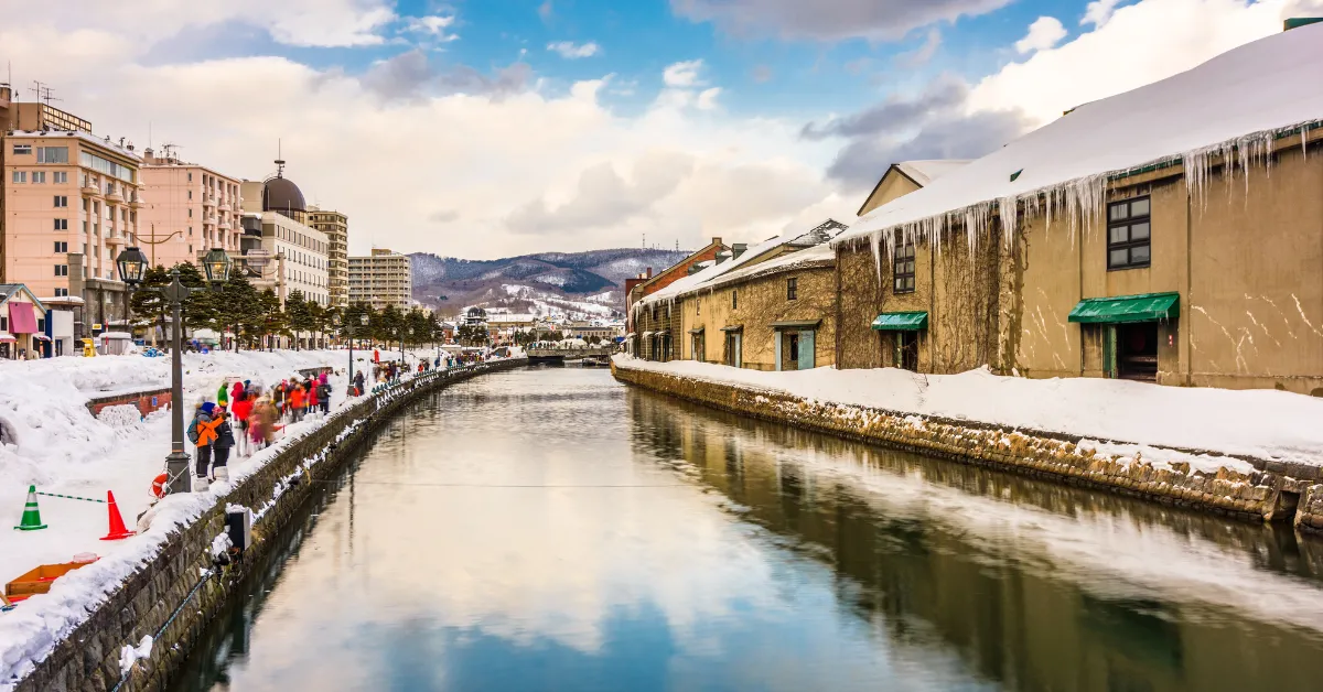 Japan Hokkaido Sapporo Asahikawa Otaru Canal Newyear Winter - ทัวร์ญี่ปุ่น ฮอกไกโด ซัปโปโร อาซาฮิคาว่า เดินเล่นคลองโอตารุ ขี่สโนว์โมบิล ปีใหม่ หนาวจุใจ