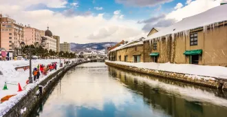 Japan Hokkaido Sapporo Asahikawa Otaru Canal Newyear Winter - ทัวร์ญี่ปุ่น ฮอกไกโด ซัปโปโร อาซาฮิคาว่า เดินเล่นคลองโอตารุ ขี่สโนว์โมบิล ปีใหม่ หนาวจุใจ