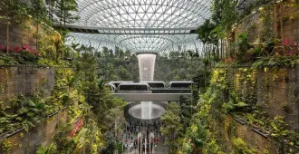 Singapore Merlion Universal The Jewel Changi - ทัวร์สิงคโปร์ เมอร์ไลอ้อน ยูนิเวอร์แซล เที่ยวชมน้ำตกจีเวลชางงี
