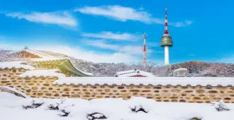 South Korea Seoul Snowing Ski Everland N Seoul Tower - ทัวร์เกาหลีใต้ โซล หน้าหนาว เล่นสกี เล่นสกีแบบจุใจ เอเวอร์แลนด์ นัมซานทาวเวอร์