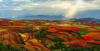 ทัวร์จีน คุนหมิง ภูเขาหิมะเจี้ยวจื่อ ภูเขาเจ็ดสีแห่งตงชวน ชมดอกไม้ตามฤดูกาล