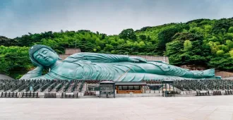 Japan Fukuoka Beppu Yufuin Kumamoto  - ทัวร์ญี่ปุ่น ฟุกุโอกะ เบปปุ ยูฟุอิน คุมาโมโตะ  ชมพระนอนทองสัมฤทธิ์ขนาดใหญ่ วัดนันโซอิน