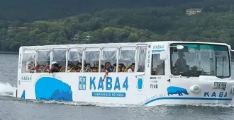 Japan Tokyo Narita Sakura Yamanakako No Kaba Amphibious Bus -  ทัวร์ญี่ปุ่น โตเกียว นาริตะ ชมซากุระ นั่งรถบัสลอยน้ำ 