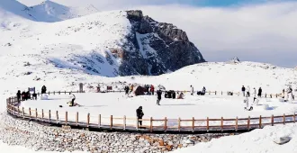 China Chengdu Jiuzhaigou Dagu Glacier National Park Autumn - ทัวร์จีน เฉิงตู จิ่วจ้ายโกว ชมอุทยานสวรรค์ภูผาหิมะการ์เซีย ต๋ากู่ปิงชวน ใบไม้เปลี่ยนสี (ไม่ลงร้าน)