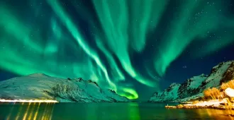 Norway Tromso Narvik  Lofoten Aurorahunting Snowmobile - ทัวร์นอร์เวย์ ทรอมโซ นาร์วิค โลโฟเซน ล่าเเสงเหนือและสัมผัสประสบการณ์ขับสโนว์โมบิล (บินตรง+บินภายใน)