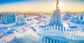 China Harbin Dalian Yabuli Mudanjiang - ทัวร์จีน มหัศจรรย์ ฮาร์บิน ต้าเหลี่ยน ยาบูลี่ มู่ตันเจียง ชมเทศกาลน้ำแข็งที่ใหญ่ที่สุด (ไม่ลงร้าน)