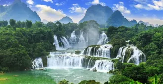 China Nanning Dragon Palace Fairyland Detian Waterfal - ทัวร์จีน นครหนานหนิง ถ้ำน้ำแข็งหลงกง เที่ยวชมน้ำตกเต๋อเทียน (ไม่ลงร้าน)