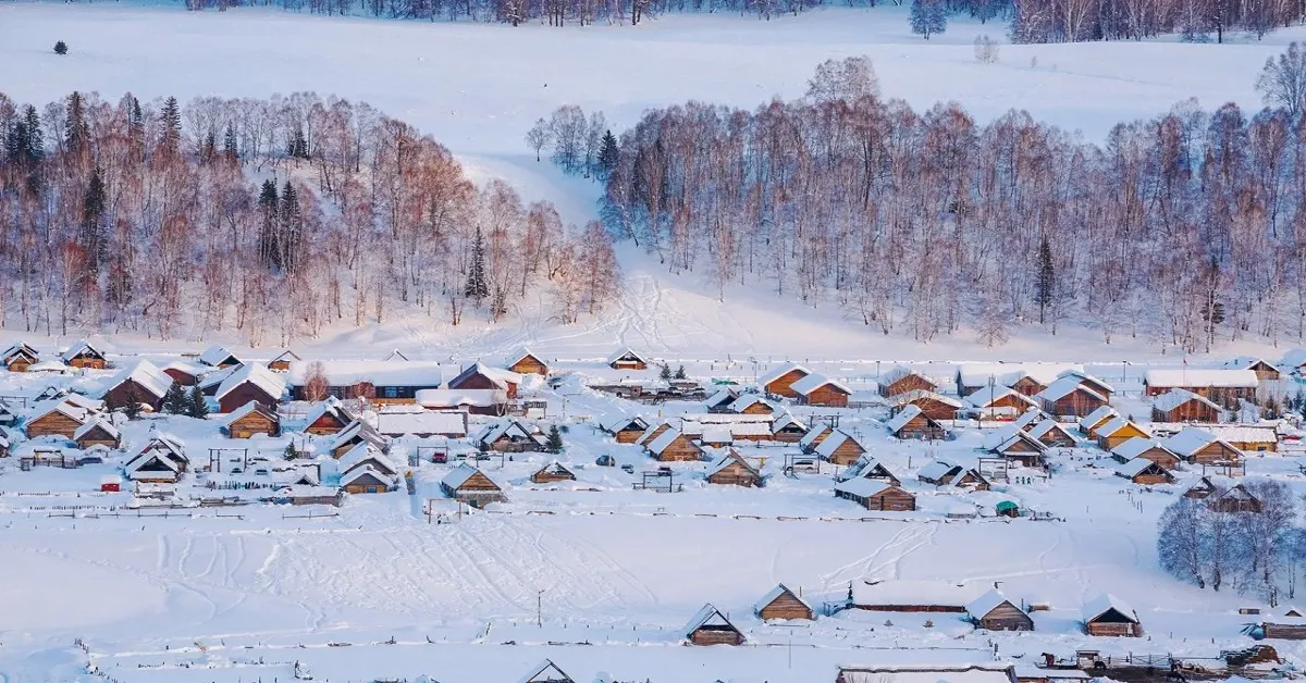 China Chengdu Hemu Village Kanas National Nature Reserve - ทัวร์จีน หมู่บ้านเหอมู่ ชมวิวหมู่บ้านเหอมู่ชุน อุทยานคานาสือ (ไม่ลงร้าน)