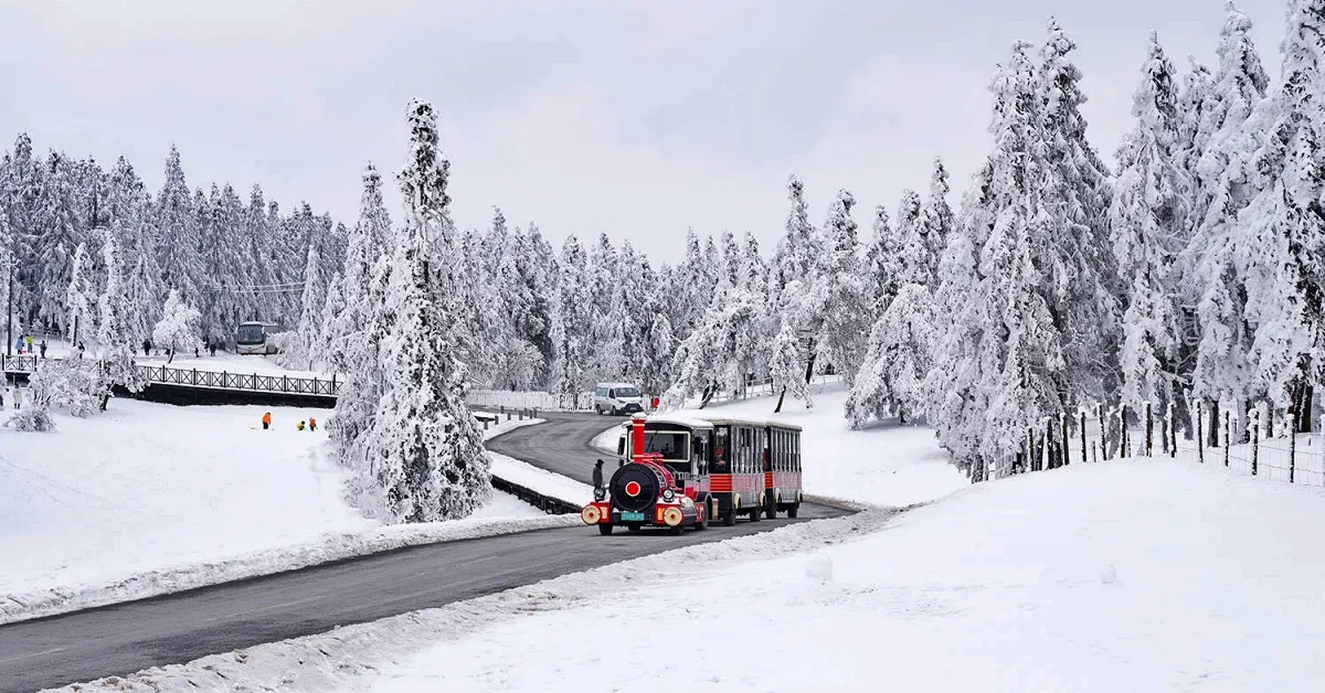 China Chongqing Wulong Zhangjiajie Winter Tienmen Mountain Furong Zhen - ทัวร์จีน ฉงชิ่ง อู่หลง จางเจียเจี้ย เสน่ห์ขุนเขาแห่งฤดูหนาว เทียนเหมินซาน ฝูหรงเจิ้น