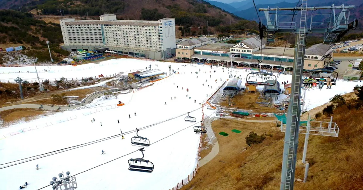 South Korea Busan Eden Valley Ski Resort - ทัวร์เกาหลี ปูซาน สนุกกับลานสกีเอเดน วัลเลย์ สกีรีสอร์ต