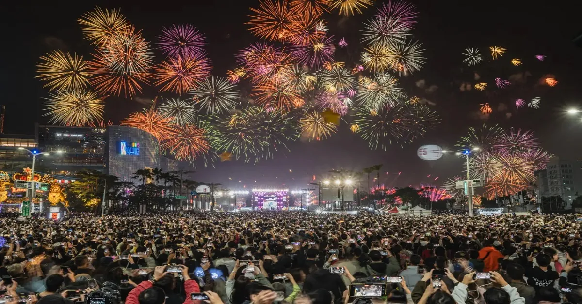 Taiwan Taichung Countdown to New Year 2026 - ทัวร์ไต้หวัน ซุปตาร์  ไทจง ชมพลุ เคาท์ดาวน์ปีใหม่ 2026