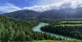 China North Xinjiang Urumuqi Kanas - ทัวร์จีน ซินเจียงเหนือ อูลู่มู่ฉี เข้าอุทยานคานาสือ 2 รอบ ทะเลทรายกู่เอ่อปานทง ธารน้ำห้าสี หมู่บ้านเหอมู่ชุน เมืองผีอูเอ่อเหอ แกรนด์แคนยอนตู๋ซานจื่อ (ไม่ลงร้าน)