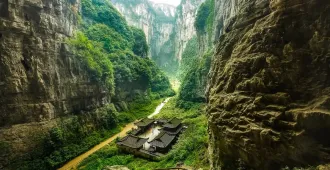 China Chongqing Wulong Karst   - ทัวร์จีน ฉงชิ่ง อู่หลง หลุมฟ้า เขานางฟ้า (ไม่ลงร้าน)