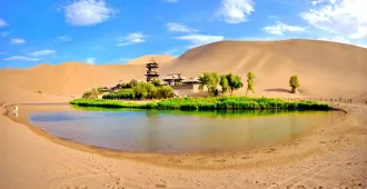 China Xining Zhangye Dunhuang Chaka Silk Road - ทัวร์จีน ซุปตาร์ ซีหนิง จางเย่ ตุนหวง ชาข่า เส้นทางสายไหม ชมสระน้ำวงพระจันทร์