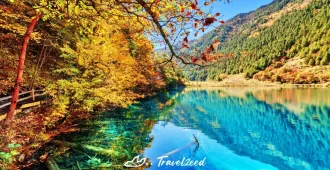 China Chengdu Siguniangshan Jiuzhaigou Dagu Glacier Autumn - ทัวร์จีน บินตรงเชียงใหม่ ไปแอ่วกันเต๊อะ เฉิงตู ภูเขาสี่ดรุณี จิ่วจ้ายโกว ธารน้ำแข็งต๋ากู่ ใบไม้ปลี่ยนสี ไม่ลงร้าน
