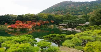 Japan Osaka Unseen Yamaguchi Shikoku Autumn - ทัวร์ญี่ปุ่น โอซาก้า ยามากุจิ ชิโกะกุ สะพานอิยะโนะคะซึระบะชิ นั่งเรือเฟอร์รี่สู่เกาะมิยาจิม่า ใบไม้เปลี่ยนสี