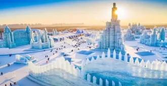 China Harbin Harbin International Ice and Snow festival  - ทัวร์จีน ฮาร์บิน ชมเทศกาลหิมะและน้ำแข็งที่ใหญ่ที่สุดในโลก 1 ปีมีเพียงคร้งเดียว (ไม่ลงร้าน) 