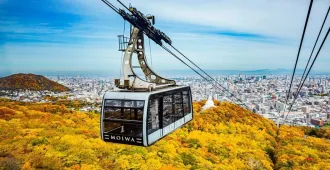 ทัวร์ญี่ปุ่น ซุปตาร์ ฮอกไกโด ซัปโปโร โอตารุ นั่งกระเช้าเขาโมอิวะ ใบไม้เปลี่ยนสี