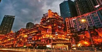 China Chongqing Liziba Station Hongyadong Free Day - ทัวร์จีน ฉงชิ่ง รถไฟทะลุตึก หงหยาต้ง เที่ยวครบ (ลงร้าน + อิสระ 1 วัน)