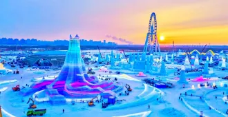 China Beijing Harbin International Ice And Snow Festival Freezing Snow Town - ทัวร์จีน ซุปตาร์ ปักกิ่ง ฮาร์บิน เทศกาลโคมไฟน้ำแข็ง หนาวสุดขั้ว (พักหมู่บ้านหิมะ) ไม่ลงร้าน