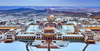 China Inner Mongolia Ordos Grasslands - ทัวร์จีน มองโกเลียใน บูสบูส ทุ่งหญ้าออร์ดอส พระราชวังพระสังราฆอุหลาน 