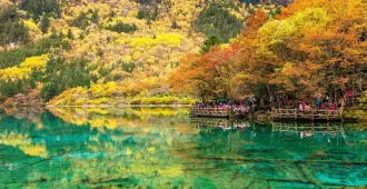 China Chengdu Jiuzhaigou Huanglong -  ทัวร์จีน เฉิงตู นั่งรถไฟความเร็วสูง สู่ จิ่วจ้ายโกว หวงหลง (ไม่ลงร้าน)