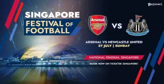 Singapore Arsenal VS Newcastle United  - ทัวร์สิงคโปร์ ชมการเเสดงแข่งขันฟุตบอล ทีมอาร์เซนอล พบกับ ทีมนิวคาสเซิลยูไนเต็ด บัตร Silver