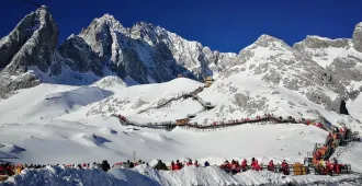 China Kunming Dali Lijiang Shangri-La - ทัวร์จีน คุนหมิง ต้าลี่ ลี่เจียง แชงกรีล่า ชมดอกซากุระ ภูเขาหิมะมังกรหยก (ไม่ลงร้าน)