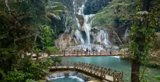 ทัวร์ลาวเหนือ เวียงจันทน์ หลวงพระบาง วังเวียง น้ำตกตาดกวางสี