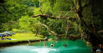 Laos Vientiane Vang Vieng meuang feuang Blue Lagoon - ทัวร์ลาว เวียงจันทน์ วังเวียง เมืองเฟือง บลูลากูน