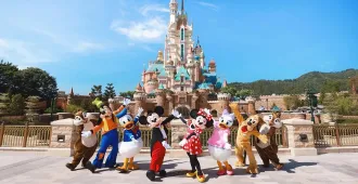 Hong Kong Disneyland - ทัวร์ฮ่องกง นั่งกระเช้านองปิง ดิสนีย์แลนด์ นั่งรถรางพีคแทรม
