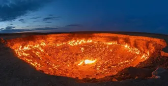 Grand Turkmenistan Door to hell - ทัวร์เติร์กเมนิสถาน บนเส้นทางสายไหม ชมประตูสู่นรก  